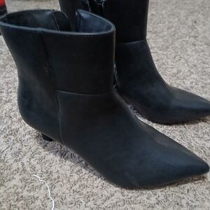 Madden Girl Sleek Black Ankle Booties